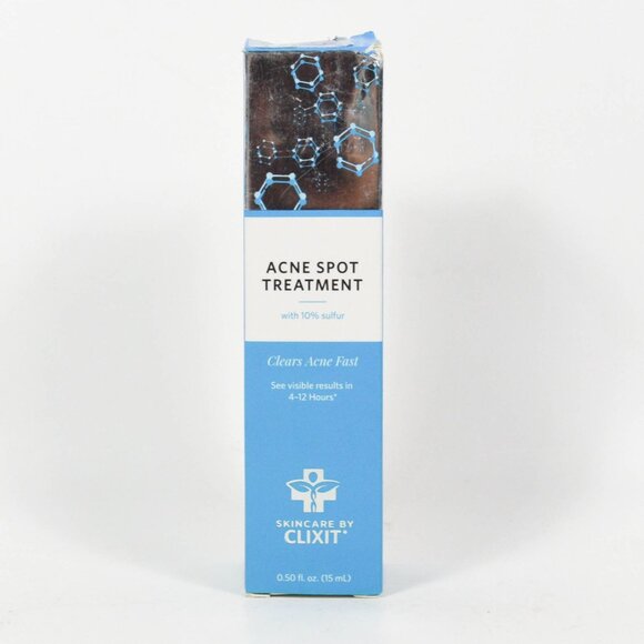 Clixit Skincare Acne Spot Treatment with 10% Sulfur 0.50 oz. 11/2024 - Picture 1 of 2